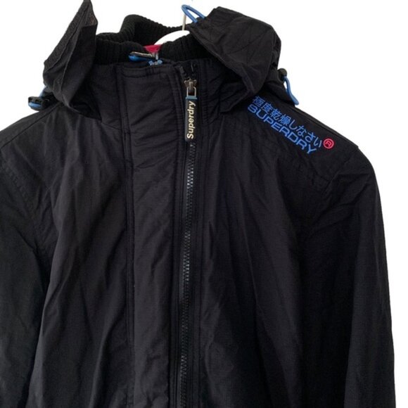 Superdry original windcheater Japan women’s black ski jacket size S - Picture 4 of 16